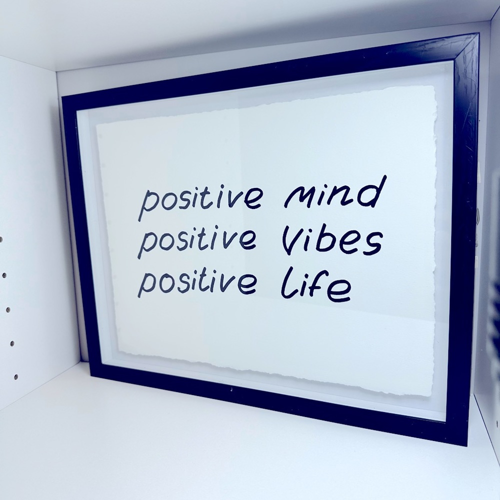 Positive quote wall decor
